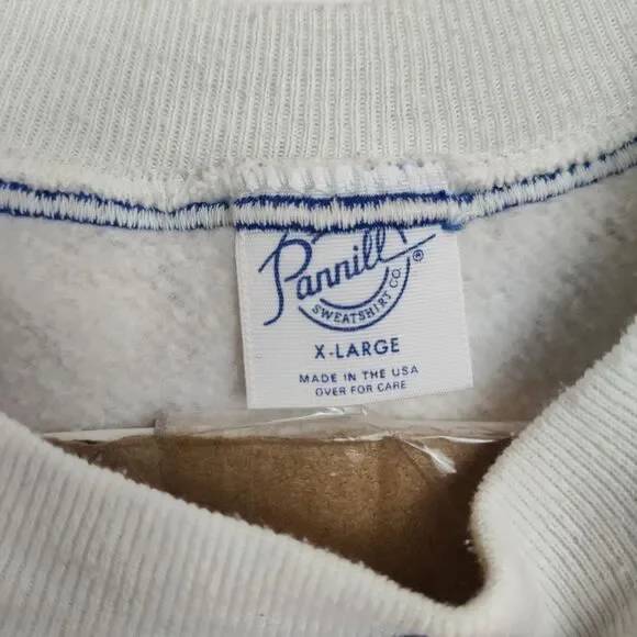 VTG Pannill Disney Mickey Mouse Pullover Sweatshirt Women XL White Graphic Print - Picture 6 of 8